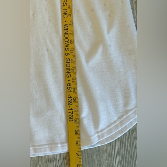 Jane & Delancey Women's Blouse Top w/ Stars Short Sleeve Plus Size 3X White NWT. - Picture 13 of 13